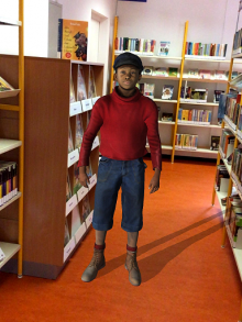 Jim Knopf in der Kinderbibliothek (Bild Jim Knopf 3D + Stadtbibliothek Rostock